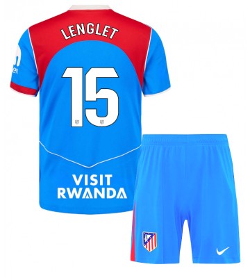 Atletico Madrid Clement Lenglet #15 Tredjeställ Barn 2025-26 Kortärmad (+ Korta byxor)